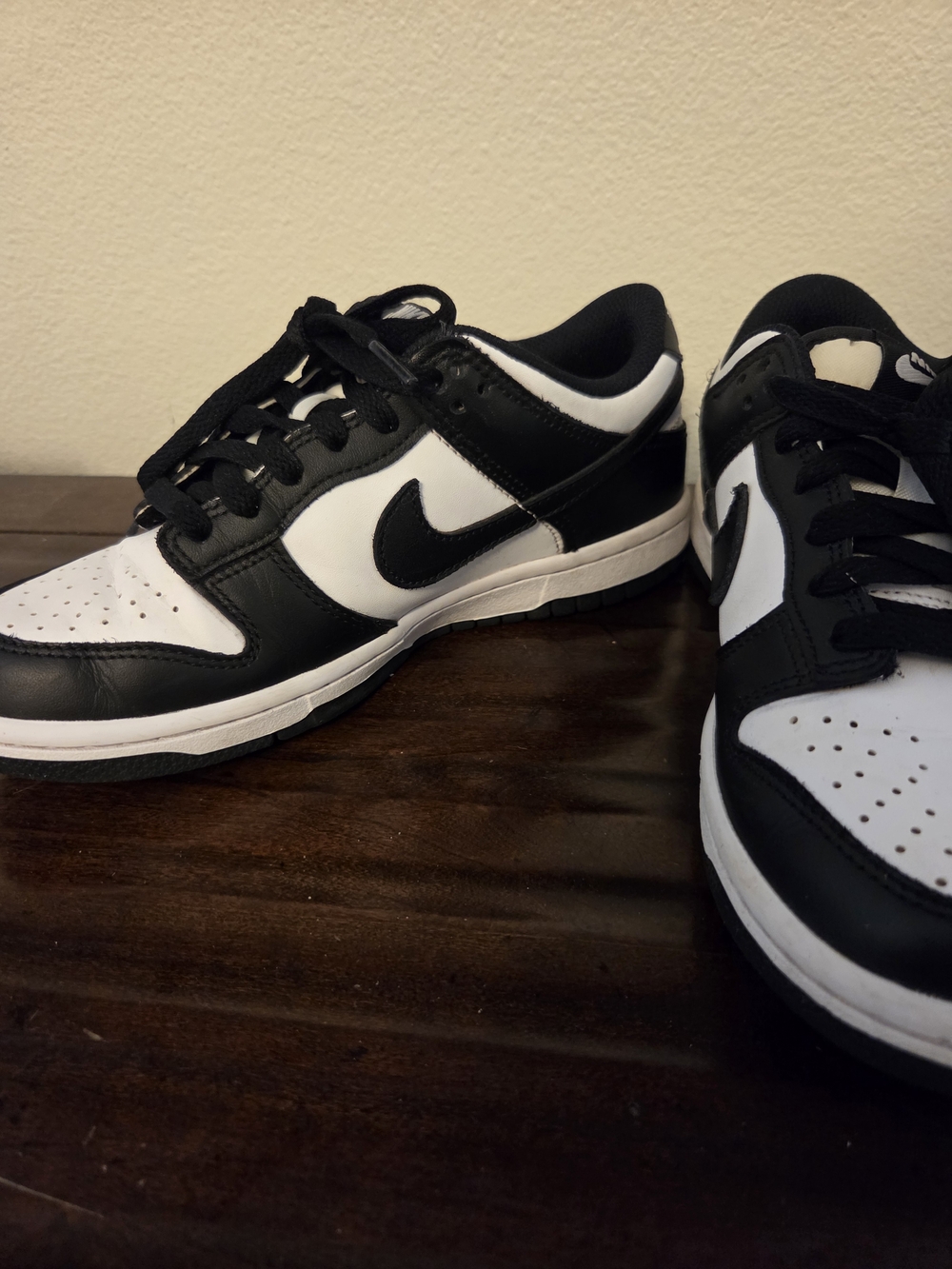 Like New Nike Kids Dunk Low "Panda" Sneakers, Size 4